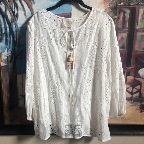 Johnny Was NWT Janine peasant top - Picture 3 of 17
